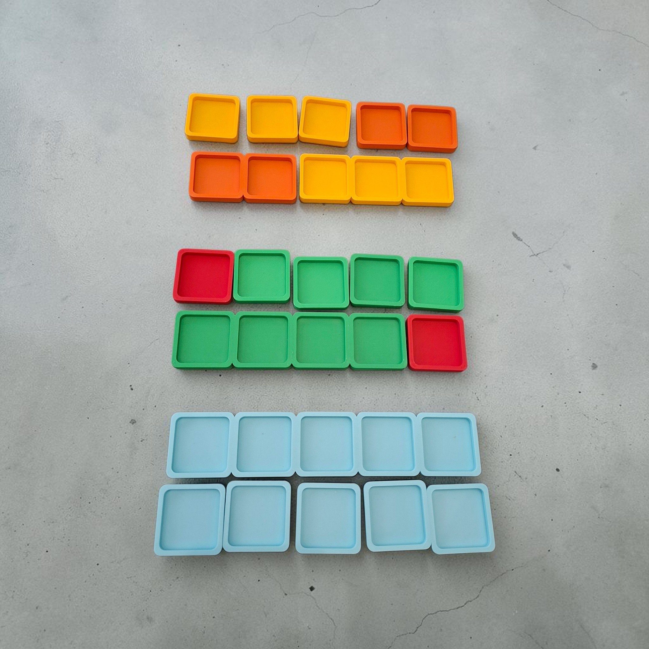 Number Bonds to 5 Squares & Trays