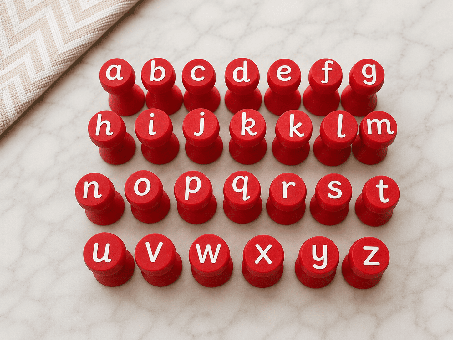 Alphabet Playdough Stampers