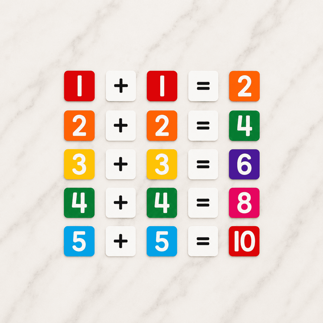 Doubles to 10 Tiles
