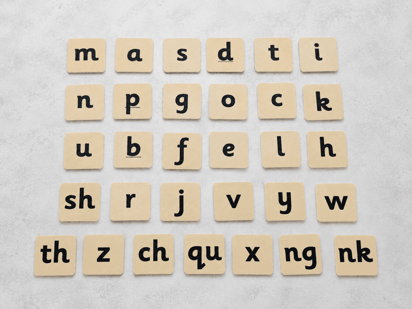 Set 1 Phonics Tiles