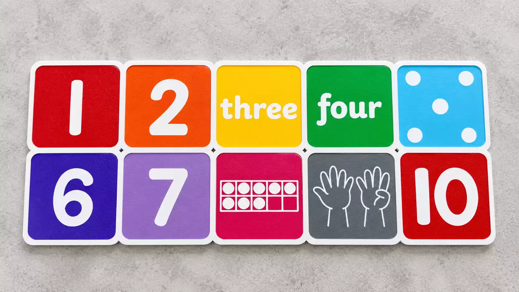 Ten Frames for Counting Squares x4